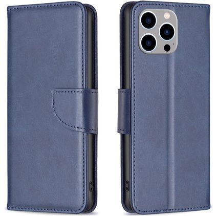Mobigear Excellent iPhone 15 Pro Max Hülle Klapphülle Geldbörse - Blau