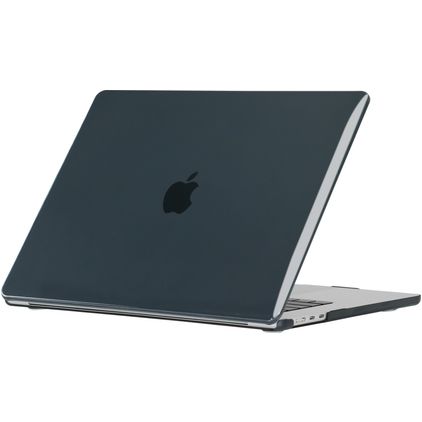 Mobigear Glossy MacBook Air 15 Zoll (2023-2026) Hardcase Hülle MacBook Case - Schwarz - Model A2941 / A3114 / A3241 / A3448