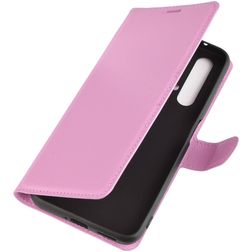 Mobigear Classic Realme X50 Hülle Klapphülle Geldbörse - Pink