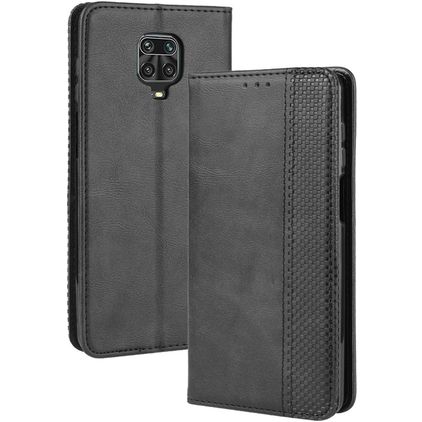 Mobigear Sensation Xiaomi Redmi Note 9S Hülle Klapphülle Geldbörse - Schwarz