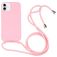 Mobigear Lanyard iPhone 16 Silikon Handykette - Pink