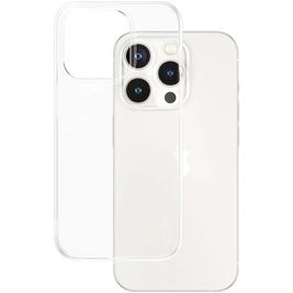 CARE by PanzerGlass Fashionable Durchsichtig iPhone 15 Pro Hülle Flexibles TPU Backcover - Transparent