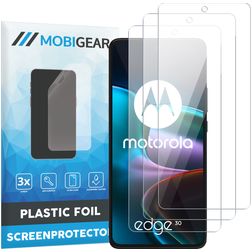 Mobigear Motorola Edge 30 Displayschutz Schutzfolie - Hüllenfreundlich (3er Pack)