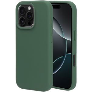 Mobiparts iPhone 16 Pro Silikon Hülle Backcover - Forest Green