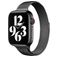 Mobigear Slim Loop Milanaise Apple Watch Armband Magnetverschluss - 42/41/40/38 mm - Schwarz