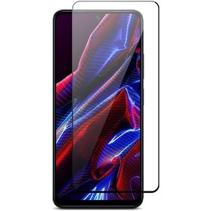 Mobigear Premium POCO X5 Panzerglas Gehärtetes Glas Displayschutz - Hüllenfreundlich - Schwarz