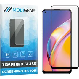 Mobigear Premium OPPO A94 Panzerglas Gehärtetes Glas Displayschutz - Hüllenfreundlich - Schwarz