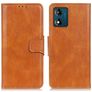 Mobigear Classy Motorola Moto E13 Hülle Klapphülle Geldbörse - Cognac