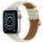 Mobigear Genova Leder Apple Watch Armband Dornschließe - 42/41/40/38 mm - Beige