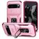 Mobigear Armor Ring Cam Slide Google Pixel 9 Pro XL Hardcase Backcover Shockproof mit Ringhalter und Kamera-Slider - Pink