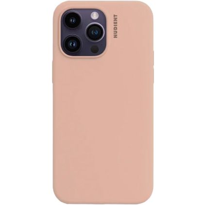Nudient Base iPhone 14 Plus Silikon Hülle Backcover - Peach Orange