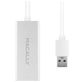 Macally U3GBA USB-A auf Ethernet Adapter - Weiß