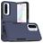 Mobigear Heavy Armor Samsung Galaxy A36 Hülle Hardcase Backcover Stoßfest - Dunkelblau