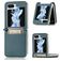 Mobigear Excellent Samsung Galaxy Z Flip 5 Hülle Hardcase Backcover mit Kartenhalter - Grün