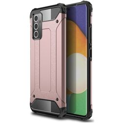 Mobigear Outdoor Samsung Galaxy A82 5G Hülle Hardcase Backcover Stoßfest - Roségold