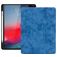 Mobigear Tri-Fold Gel iPad Pro 12.9 Zoll (2018) Hülle TPU,Kunstleder Klapphülle + Stifthalter - Blau