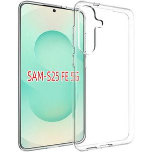 Mobigear Basics Durchsichtig Samsung Galaxy S25 FE Hülle Flexibles TPU Backcover - Transparent