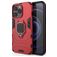 Mobigear Armor Ring iPhone 13 Pro Hülle Hardcase Backcover Stoßfest mit Ringhalter - Rot