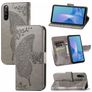 Mobigear Butterfly Sony Xperia 10 III Hülle Klapphülle Geldbörse - Grau