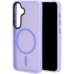 Mobiparts Hardcover Samsung Galaxy S25 MagSafe Hülle Hardcase Backcover - Satin Lila