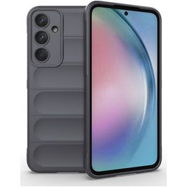 Mobigear Bumpy Samsung Galaxy A55 Hülle Flexibles TPU Backcover - Grau