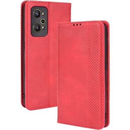 Mobigear Sensation Realme GT2 Hülle Klapphülle Geldbörse - Rot