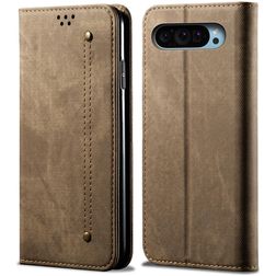 Mobigear Ranch Google Pixel 9 Hülle Klapphülle Geldbörse - Khaki
