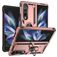 Mobigear Armor Ring Samsung Galaxy Z Fold 4 Hardcase Backcover Shockproof mit Ringhalter - Roségold
