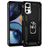 Mobigear Armor Ring Motorola Moto G22 Hülle Hardcase Backcover Stoßfest mit Ringhalter - Schwarz