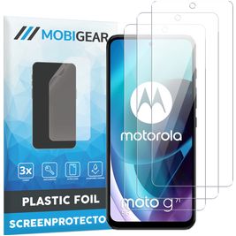 Mobigear Motorola Moto G71 5G Displayschutz Schutzfolie - Hüllenfreundlich (3er Pack)