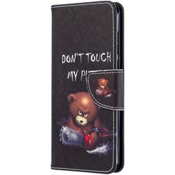 Mobigear Design Huawei P40 Hülle Klapphülle Geldbörse - Do Not Touch