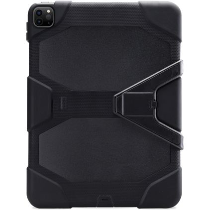 Xccess Survivor Essential iPad Pro 12.9 Zoll (2021) Hülle Kunststoff,Silikon Backcover + Ständer - Schwarz