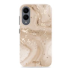 MIO Samsung Galaxy S25 Edge MagSafe Hülle Hardcase Backcover - Rose Gold Marble