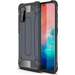 Mobigear Outdoor Samsung Galaxy S20 Hülle Hardcase Backcover Stoßfest - Marineblau