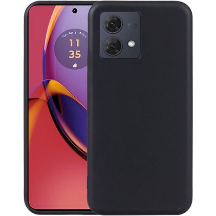 Mobigear Basics Motorola Moto G85 Hülle Flexibles TPU Backcover - Schwarz