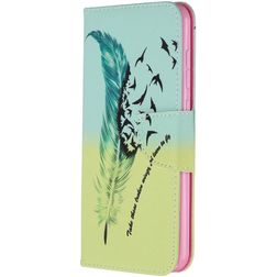 Mobigear Design Nokia 2.3 Hülle Klapphülle Geldbörse - Feder