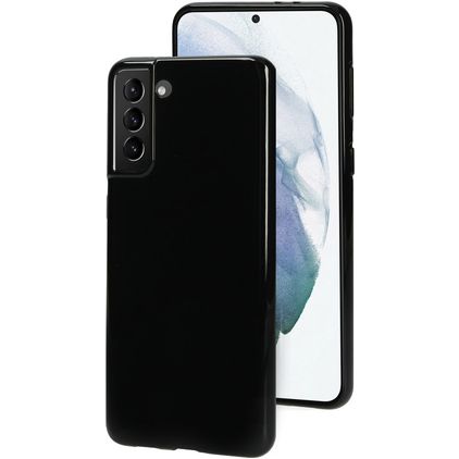 Mobiparts Classic Samsung Galaxy S21 Plus Hülle Flexibles TPU Backcover - Schwarz