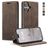 CaseMe 013 iPhone 17 Hülle Klapphülle Geldbörse - Coffee