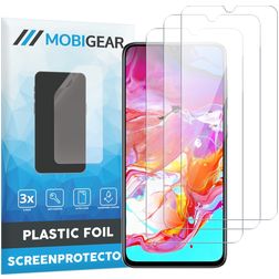 Mobigear Samsung Galaxy A70 Displayschutz Schutzfolie - Hüllenfreundlich (3er Pack)