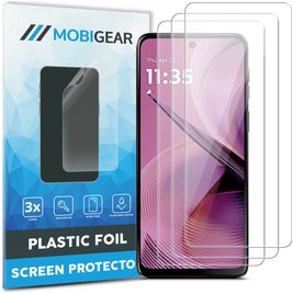 Mobigear Motorola Moto G55 Displayschutz Schutzfolie - Hüllenfreundlich (3er Pack)