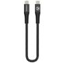 Mobilize Strong Nylon USB-C auf USB-C Kabel 0.2 Meter - Schwarz