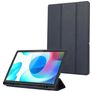Mobigear Tri-Fold Gel Samsung Galaxy Tab A9 Plus (2023) TPU / Kunstleder Klapphülle + Stylus-Halter - Dunkelblau