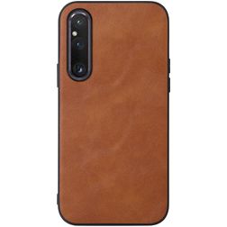 Mobigear Excellent Sony Xperia 1 V Hülle Hardcase Backcover - Braun