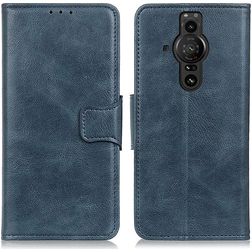 Mobigear Classy Sony Xperia Pro-I Hülle Klapphülle Geldbörse - Blau