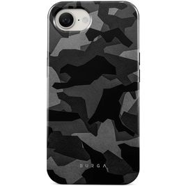 Burga Tough iPhone 16e Hülle Hardcase Backcover Stoßfest - Night Black Camo
