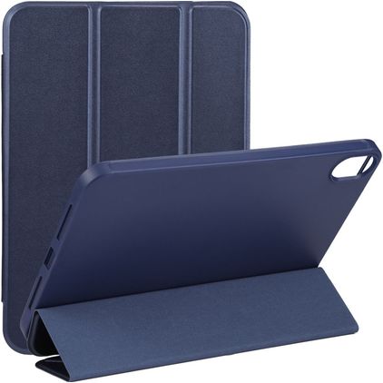 Mobigear Tri-Fold Gel iPad Mini 6 (2021) Hülle TPU,Kunstleder Klapphülle - Dunkelblau