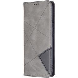 Mobigear Rhombus Slim POCO M4 Pro 5G Hülle Klapphülle - Grau