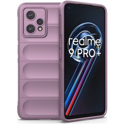 Mobigear Bumpy Realme 9 Pro Plus Hülle Flexibles TPU Backcover - Lila