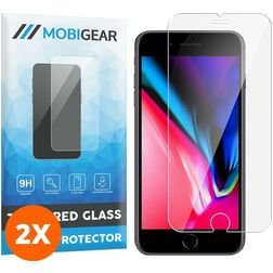 Mobigear iPhone 7 Plus Panzerglas Gehärtetes Glas Displayschutz - Hüllenfreundlich (2er Pack)