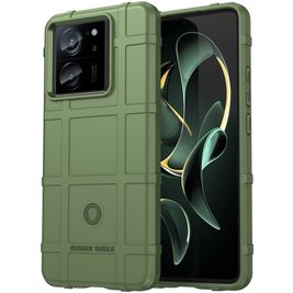 Mobigear Rugged Shield Xiaomi 13T Hülle Flexibles TPU Backcover Stoßfest - Grün Mobigear Rugged Shield Xiaomi 13T Hülle Flexibles TPU Backcover Stoßfest - Grün